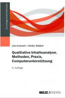 Qualitative Inhaltsanalyse. Methoden, Praxis, Computerunterstützung [5., rev. ed.]
 9783779962311, 9783779955337