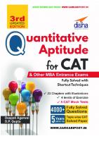 Quantitative Aptitude for CAT: & other MBA entrance exams [3 ed.]