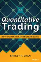 Quantitative trading : how to build your own algorithmic trading business.
 9781119800071, 1119800072