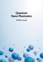 Quantum Nano-Plasmonics
 1108478395, 9781108478397