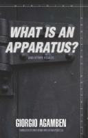 "What Is an Apparatus?" and Other Essays
 9781503600041