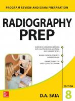 Radiography PREP Program Review and Exam Preparation, 8e (2015) [8 ed.]
 0071834591, 9780071834599