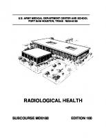 Radiological Health MD0180 [100 ed.]