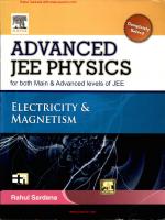 Rahul Sardana-Electricity and Magnetism JEE
