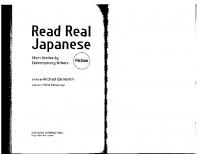 Read Real Japanese Fiction: Short Stories by Contemporary Writers
 9784770030580, 4770030584