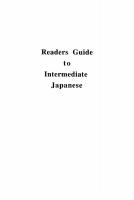 Readers Guide to Intermediate Japanese
 9780824846138