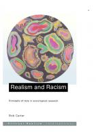 Realism and Racism: Concepts of Race in Sociological Research
 0203130774, 0203180003, 0415233720, 0415233739