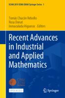 Recent Advances in Industrial and Applied Mathematics
 9783030862350, 9783030862367
