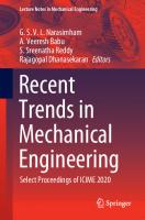 Recent Trends in Mechanical Engineering : Select Proceedings of ICIME 2020 [1st ed.]
 9789811575563, 9789811575570