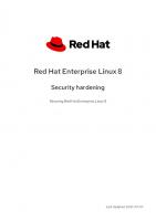 Red Hat Enterprise Linux 8 Security hardening