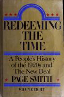 Redeeming Time - People's History of 1920s and New Deal