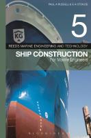Reeds Marine Engineering and Technology Volume 5: Ship Construction for Marine Engineers
 9781472924285, 9781472943590, 9781472924308