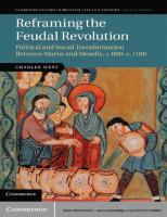 Reframing the Feudal Revolution: Political and Social Transformation Between Marne and Moselle, c.800–c.1100