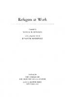 Refugees at Work
 9780231889353