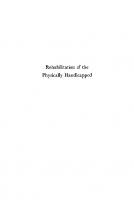 Rehabilitation of the Physically Handicapped
 9780231889421