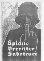Reichsamt Deutsches Volksbildungswerk - Spione, Verraeter, Saboteure (1938, 68 S., Scan, Fraktur)