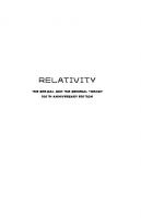 Relativity: The Special and the General Theory - 100th Anniversary Edition [100th Anniversary ed.]
 9781400865666