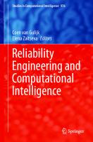 Reliability Engineering and Computational Intelligence (Studies in Computational Intelligence, 976) [1st ed. 2021]
 3030745554, 9783030745554