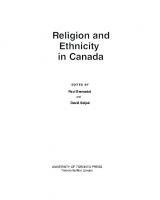 Religion and Ethnicity in Canada
 9781442686137