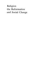 Religion - Reformation and Social Change