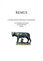Remus: A Sourcebook for Roman Topography