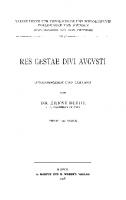 Res Gestae Divi Augusti [Reprint 2021 ed.]
 9783112515402, 9783112515396