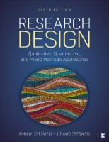 Research Design: Qualitative, Quantitative, and Mixed Methods Approaches [6 ed.]
 9781071817940, 9781071817971, 9781071817964, 9781071817957