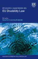 Research Handbook on EU Disability Law (Research Handbooks in European Law series)
 178897641X, 9781788976411