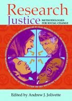 Research Justice: Methodologies for Social Change
 9781447324645