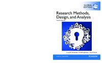 Research Methods, Design, and Analysis [12. ed., global ed]
 9780205961252, 1292057742, 9781292057743, 0205961258