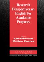 Research Perspectives on English for Academic Purposes
 9780521801300, 987052180518, 9781139524766