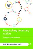 Researching Voluntary Action: Innovations and Challenges
 9781447356707