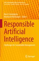 Responsible Artificial Intelligence: Challenges for Sustainable Management
 3031092449, 9783031092442
