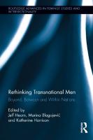 Rethinking Transnational Men: Beyond, Between and Within Nations
 0415524180, 9780415524186