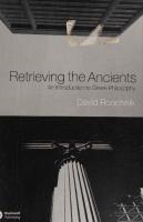 Retrieving the ancients: an introduction to Greek philosophy
 1405108614, 1405108622