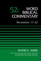 Revelation 17-22, Volume 52C (Word Biblical Commentary)
 9780310522263, 0310522269