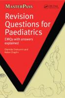 Revision questions for paediatrics : EMQS with answers explained
 9781846193767, 1846193761