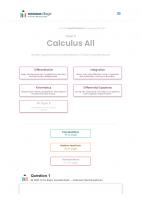 Revision village Math AI HL - Calculus - Hard Difficulty Questionbank [3]