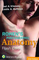 Rohen's Photographic Anatomy Flash Cards [2 ed.]
 1451194501, 9781451194500