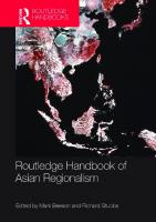 Routledge Handbook of Asian Regionalism
 9780415580540, 0415580544, 9780203803608, 0203803604