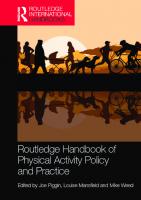 Routledge Handbook of Physical Activity Policy and Practice
 9781138943087