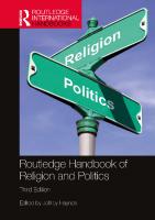 Routledge Handbook of Religion and Politics [3 ed.]
 9781003247265, 9781032161488, 9781032161501