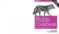 Ruby cookbook [2nd Edition]
 9781449373719, 1449373712
