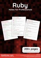 Ruby notes for professionals