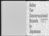 Rules for conversational rituals in Japanese