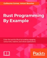 Rust Programming By Example
 9781788390637