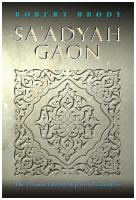 Sa'adyah Gaon [1 ed.]
 9781786949790, 9781906764906