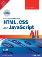 Sams Teach Yourself HTML, CSS And JavaScript All In One
 9788131786970, 9789332573116, 8131786978