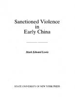 Sanctioned violence in early China
 9780791400777, 9780791400760