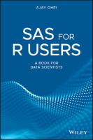 SAS for R users : a book for budding data scientists [First edition]
 9781119256441, 1119256445, 9781119256410